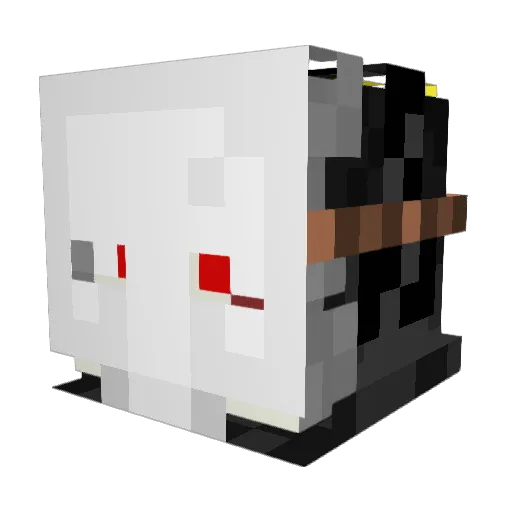Guscraft7 Minecraft avatar head, 3D render