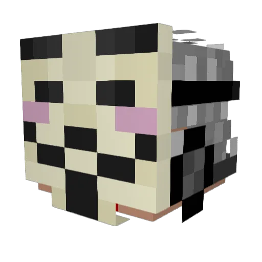 Guseynov767 Minecraft avatar head, 3D render