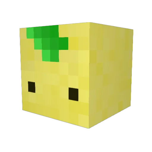 Gusgamin Minecraft avatar head, 3D render