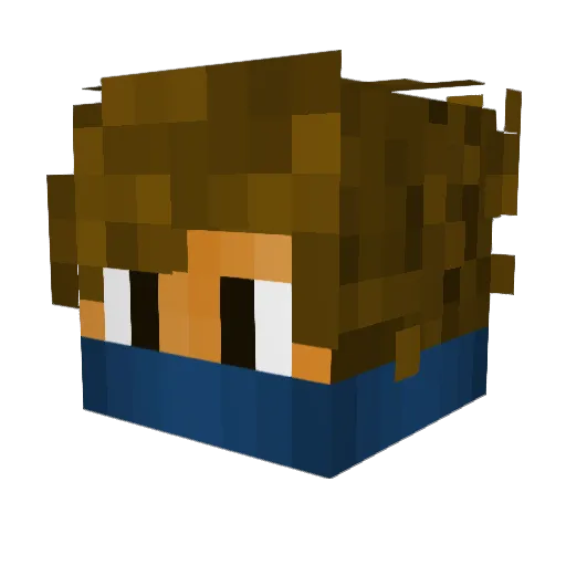 Gusgus1284 Minecraft avatar head, 3D render