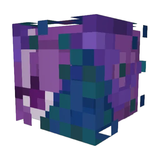 Gusia_Horrific Minecraft avatar head, 3D render