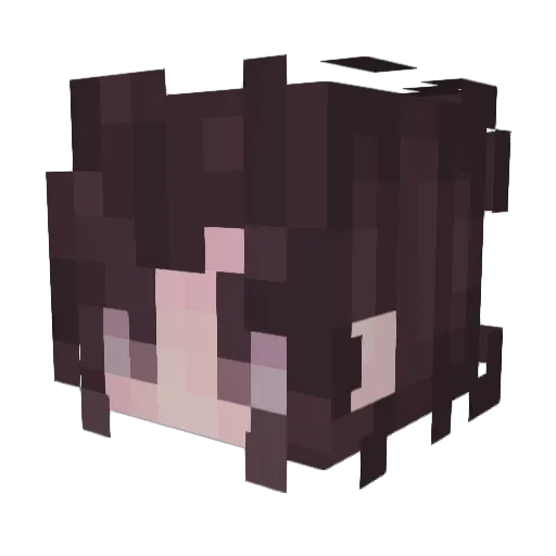 Gusiana Minecraft avatar head, 3D render