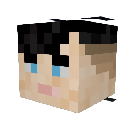 Gusman00 Minecraft avatar head, 3D render