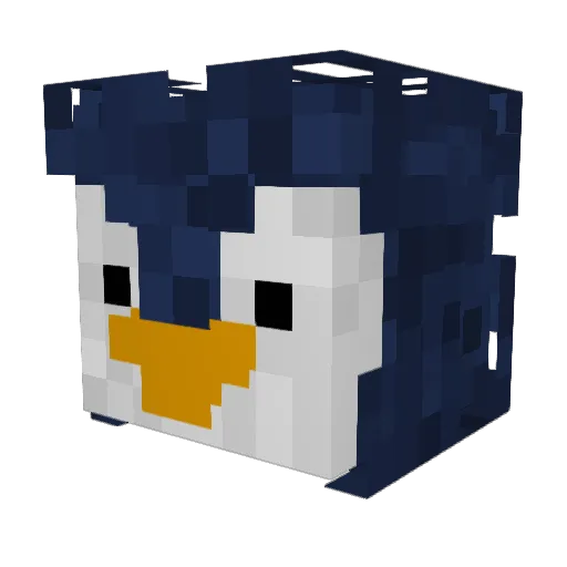 Gusoceans Minecraft avatar head, 3D render