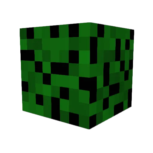 Guspee Minecraft avatar head, 3D render