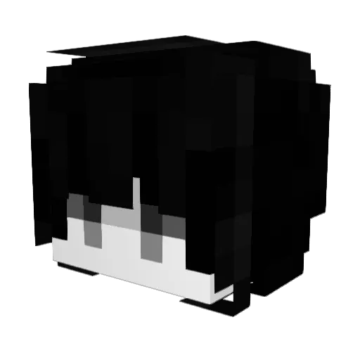 Gusprra Minecraft avatar head, 3D render