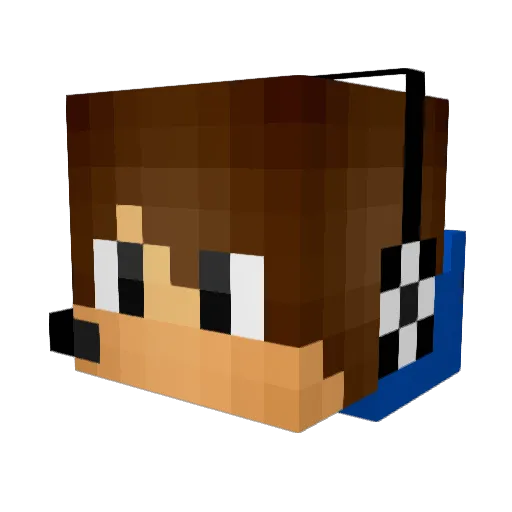 Guss0190 Minecraft avatar head, 3D render