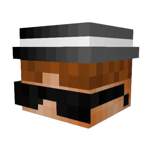 Guss1_B Minecraft avatar head, 3D render