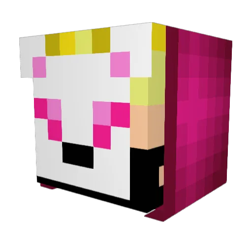 GussX_X Minecraft avatar head, 3D render