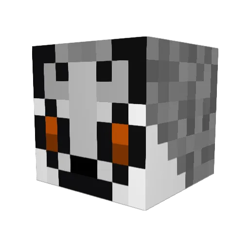 GussiManeE Minecraft avatar head, 3D render