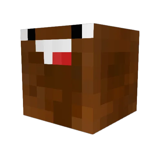Gussing Minecraft avatar head, 3D render