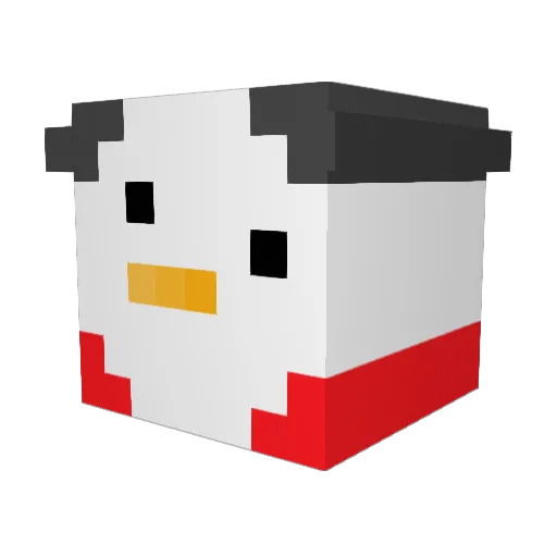 Gussisa Minecraft avatar head, 3D render