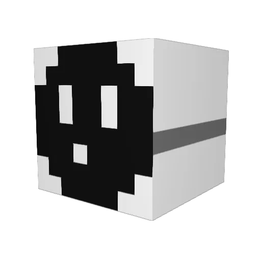 GussssGuss Minecraft avatar head, 3D render