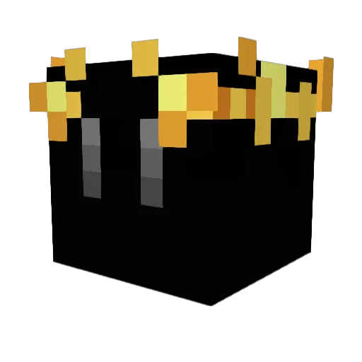 GustaLuna Minecraft avatar head, 3D render