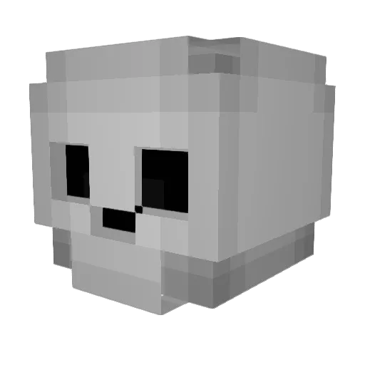 GustaTRZ Minecraft avatar head, 3D render