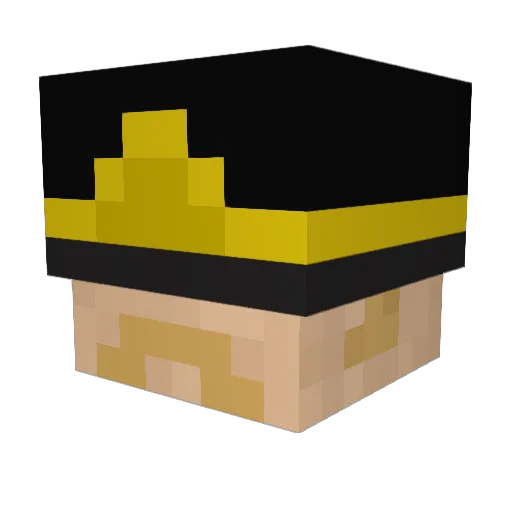 GustafV Minecraft avatar head, 3D render
