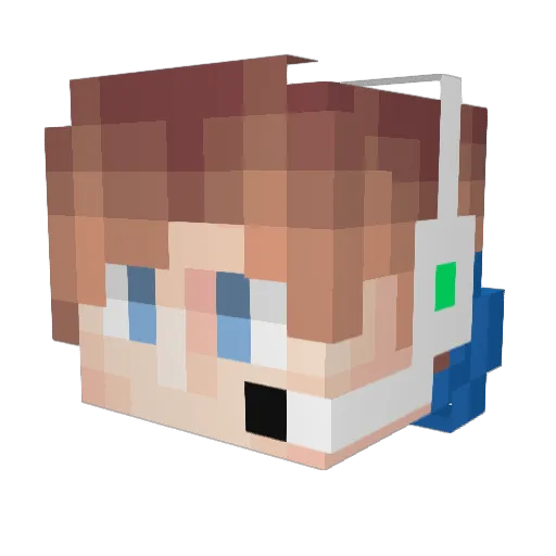 Gustaf_2002 Minecraft avatar head, 3D render