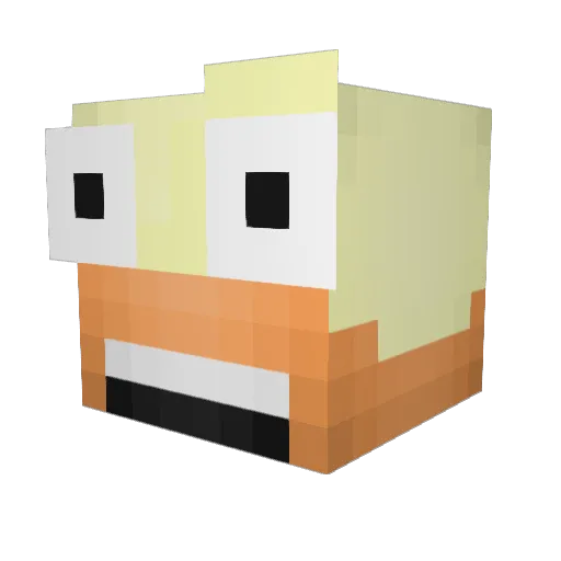 Gustaff02 Minecraft avatar head, 3D render