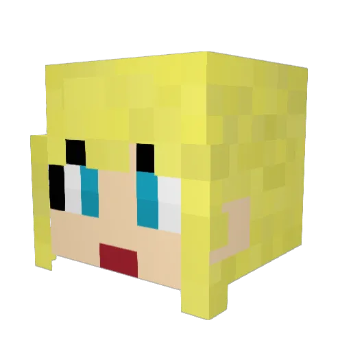 Gustamaximoff Minecraft avatar head, 3D render