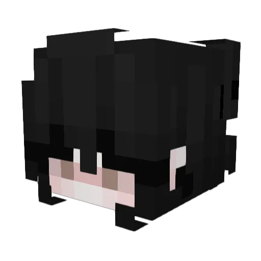 Gustarte Minecraft avatar head, 3D render