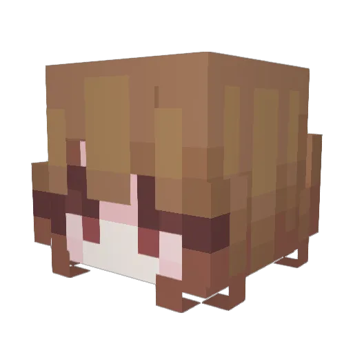 GustavBunny Minecraft avatar head, 3D render