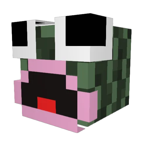 GustavG123 Minecraft avatar head, 3D render