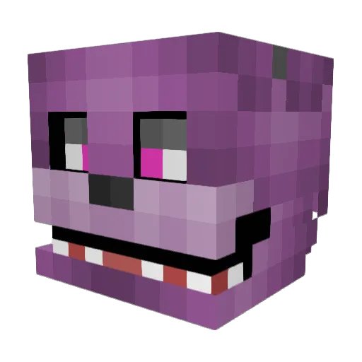 GustavHvidt Minecraft avatar head, 3D render
