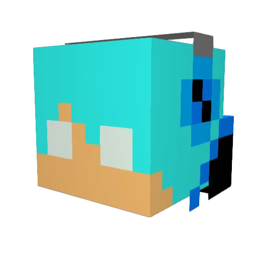 GustavinhoDS Minecraft avatar head, 3D render