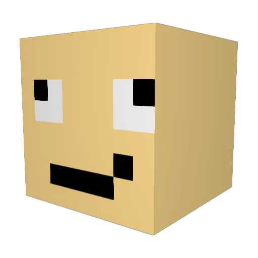 GustavoBruh Minecraft avatar head, 3D render