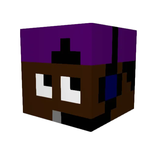 GustavoRodrigues Minecraft avatar head, 3D render