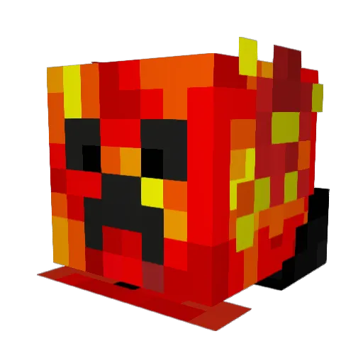 Gustavo_Game Minecraft avatar head, 3D render
