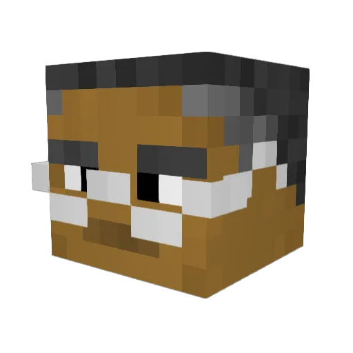 Gustavo_fring3 Minecraft avatar head, 3D render