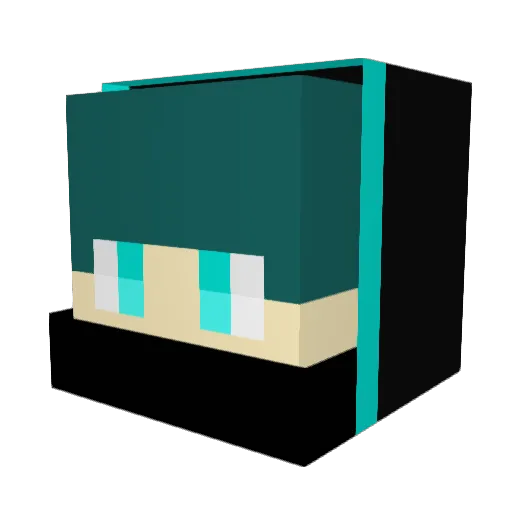 Gustelica Minecraft avatar head, 3D render