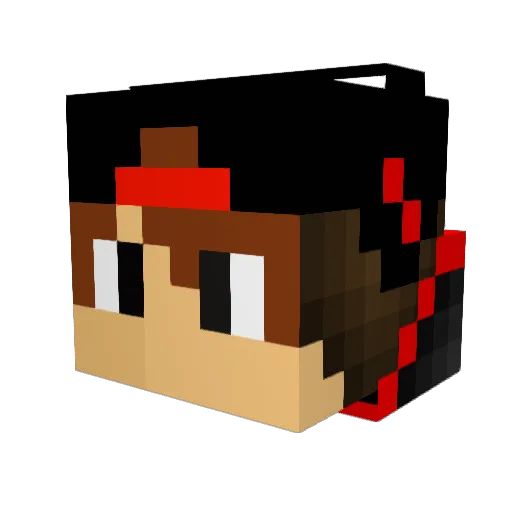 Gusteman2006 Minecraft avatar head, 3D render