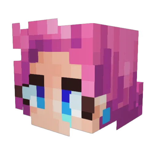 Gustifer01 Minecraft avatar head, 3D render