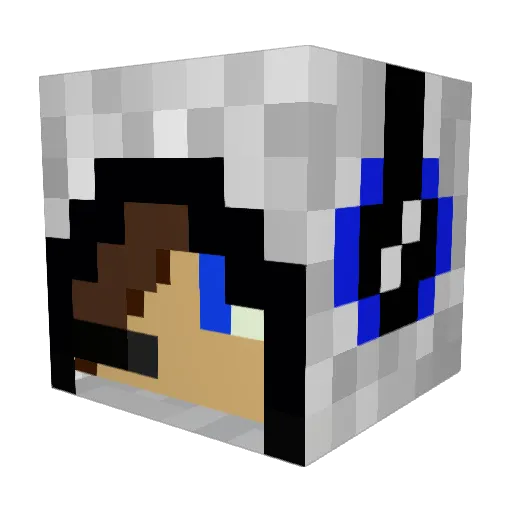 Gusto512 Minecraft avatar head, 3D render