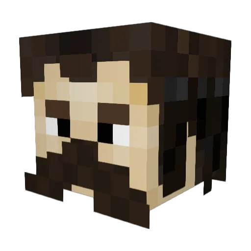 GustoGusto Minecraft avatar head, 3D render