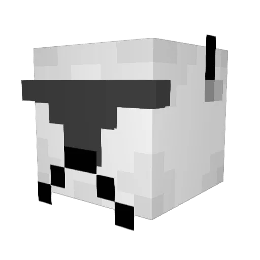 Gustus04 Minecraft avatar head, 3D render