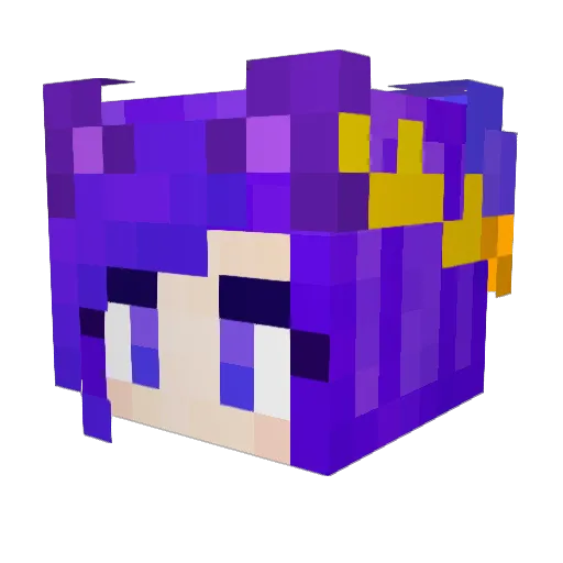 Gusy04 Minecraft avatar head, 3D render