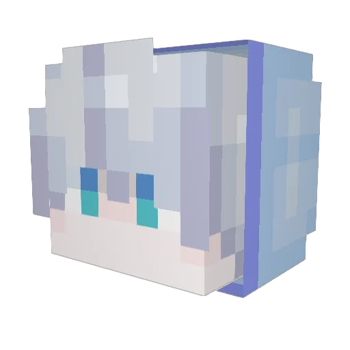 Gusyr Minecraft avatar head, 3D render