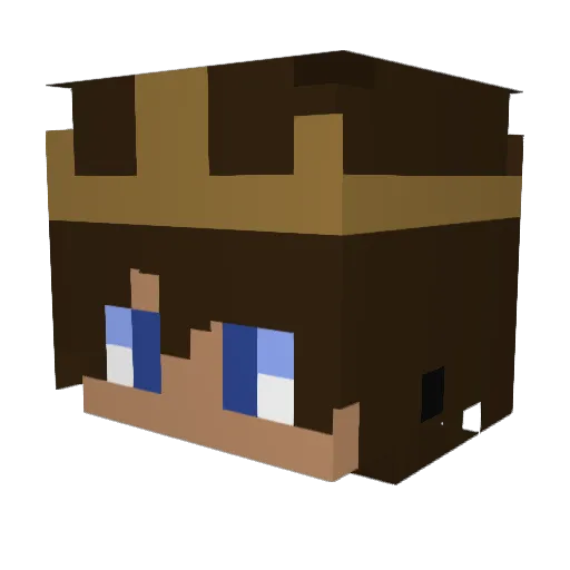 GutAche Minecraft avatar head, 3D render