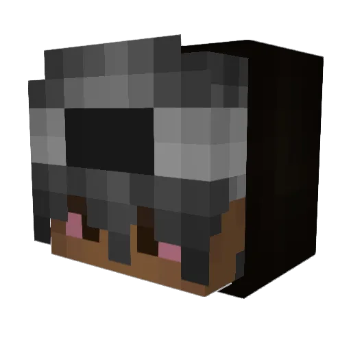 GutBezahlt Minecraft avatar head, 3D render
