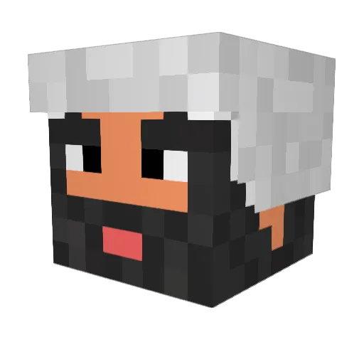 GuteKlick Minecraft avatar head, 3D render