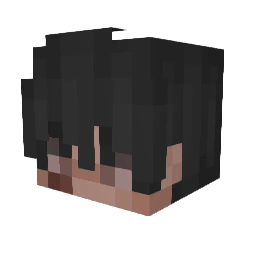 GuteSaloma Minecraft avatar head, 3D render