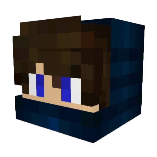 Gutentosh Minecraft avatar head, 3D render