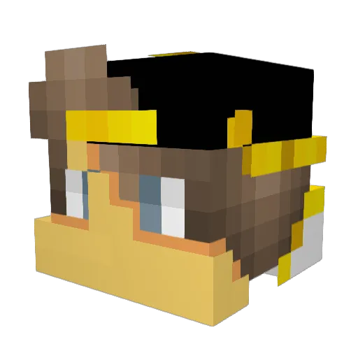 GuterApfel23 Minecraft avatar head, 3D render