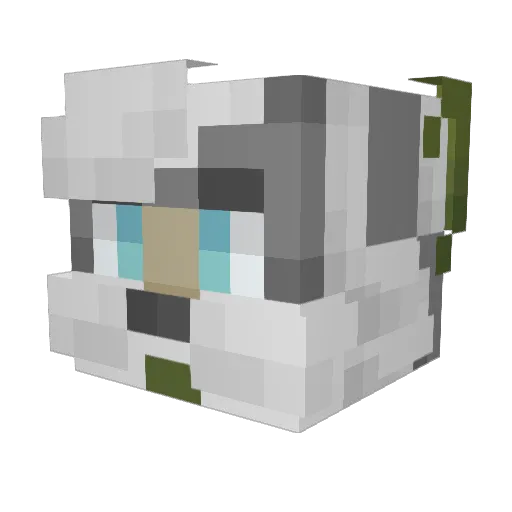 Guthixtitan Minecraft avatar head, 3D render