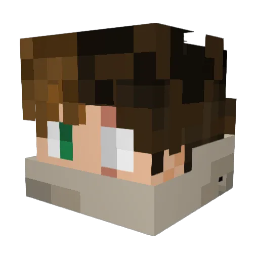 Guthrum_ Minecraft avatar head, 3D render