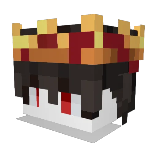 Guti51 Minecraft avatar head, 3D render
