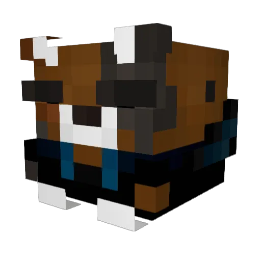 GutisXD Minecraft avatar head, 3D render